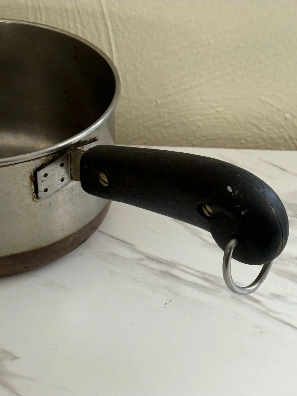Vintage Revere Ware 1 Cup Measuring Pan Mini Melting Pot Copper‎ Bottom